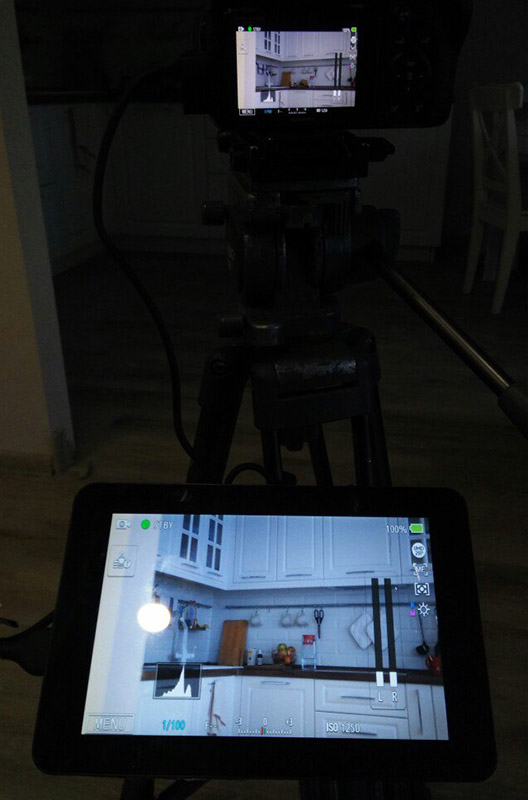 Il monitor visualizza tutto ciò che viene fornito dalla fotocamera tramite hdmi, la mia fotocamera (Samsung NX1) ha diverse modalità di visualizzazione
